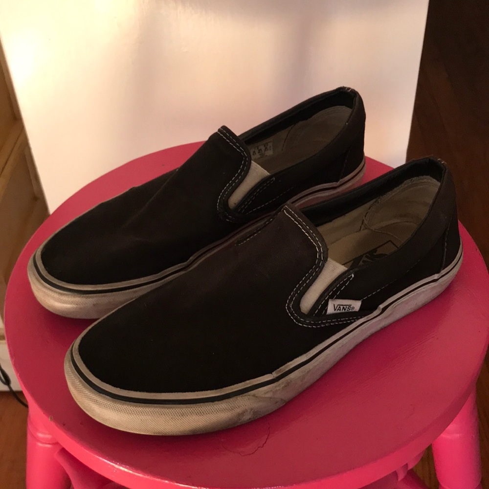 Black slip on Vans